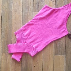 Hot pink bodysuit